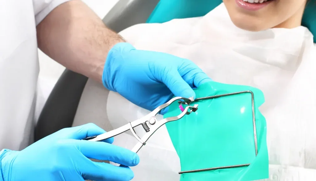 rubber dam isolation, rubber dam placement, dental dam placement